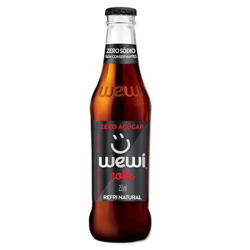 Refrigerante Cola Zero Açúcar Wewi Garrafa 255ml