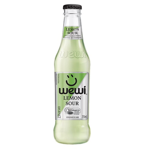 Refrigerante Lemon Sour Orgânico Wewi Garrafa 255ml